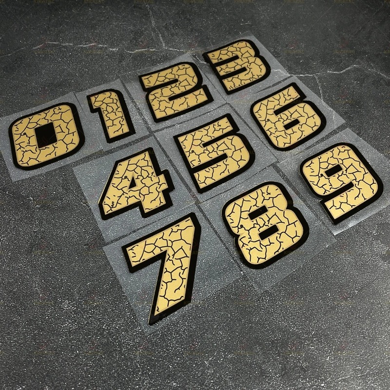 2Pcs/Set Matte Gold Crack Effe - Scooter Helmet Set recension och pris