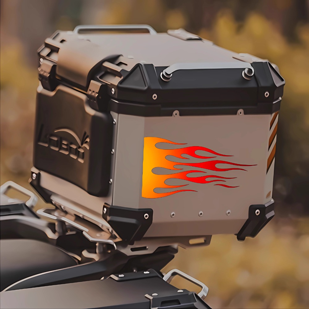 Flame Motorcycle Stickers Wate - Scooter Helmet Set recension och pris
