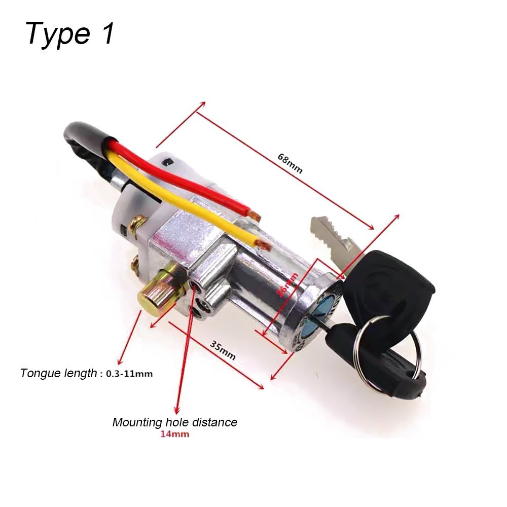 E-Bike Battery Lock With 2 Key - Electric Scooter Charger recension och pris