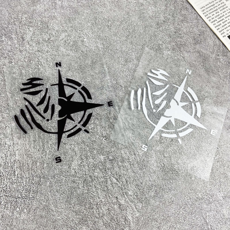 1PC Compass Pattern Vinyl Stic - Scooter Helmet Set recension och pris